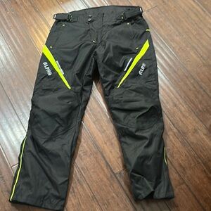 ALPHA Black and Neon Yellow Pants 38